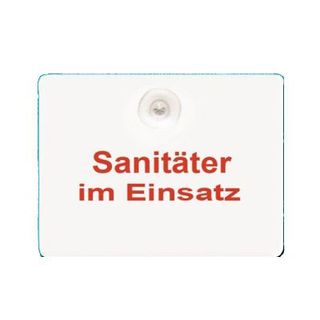 Haftplakette "Sanitäter im Einsatz", hängend, 200x150mm