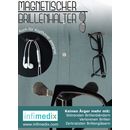 Infimedix Magnetischer Brillenhalter 3er Set- schwarz, silber und Microfaserputztuch