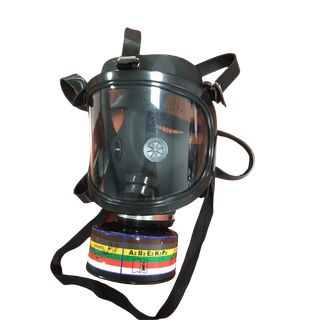 Vollmaske, Gasmaske mit ABC- und Zivilschutzfilter - Made in China